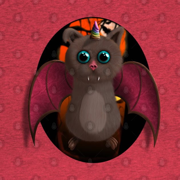 Baby Vampire Bat Unicorn by JAC3D